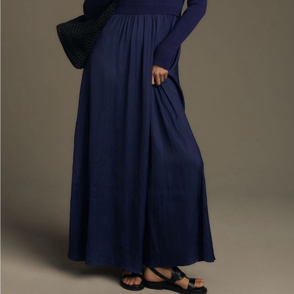 Anthropologie Navy Maxi Dress - Picture 7 of 13